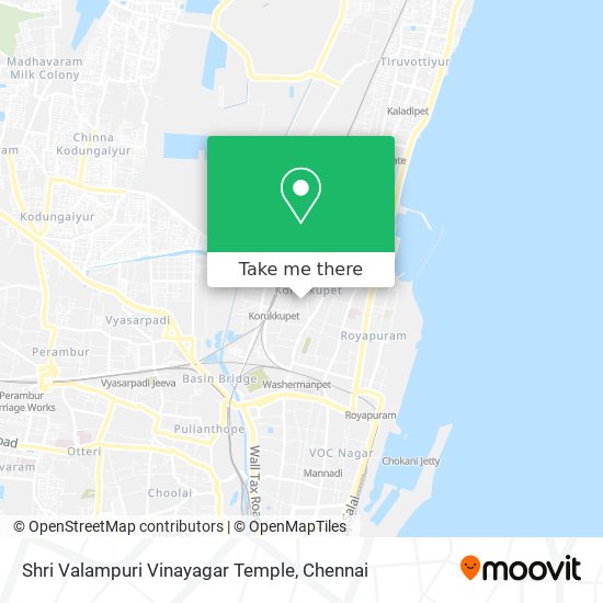 Shri Valampuri Vinayagar Temple map