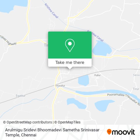 Arulmigu Sridevi Bhoomadevi Sametha Srinivasar Temple map