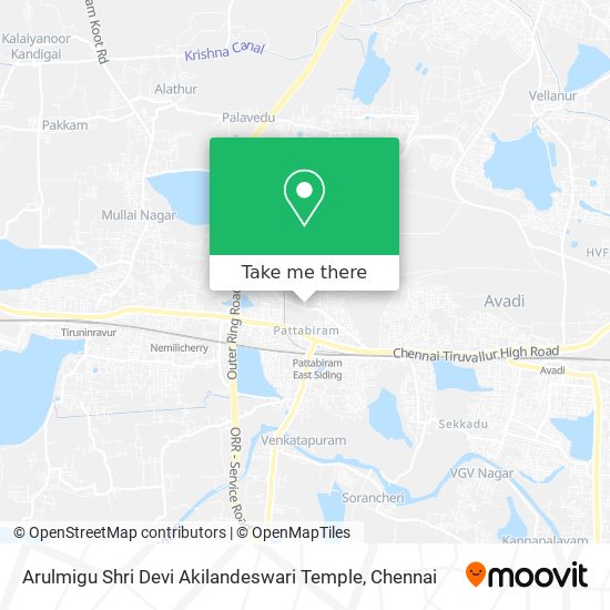 Arulmigu Shri Devi Akilandeswari Temple map
