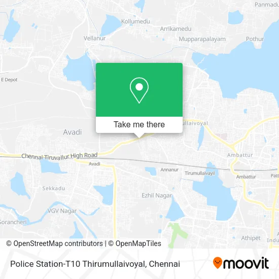 Police Station-T10 Thirumullaivoyal map
