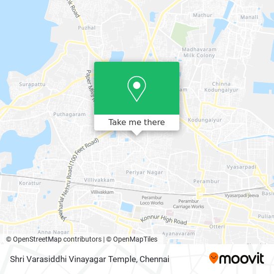 Shri Varasiddhi Vinayagar Temple map