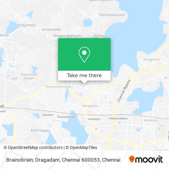 Brainobrain, Oragadam, Chennai 600053 map