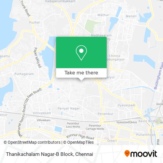 Thanikachalam Nagar-B Block map