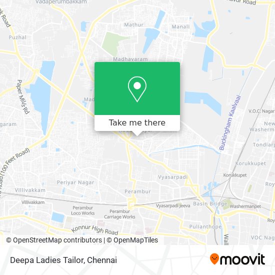 Deepa Ladies Tailor map