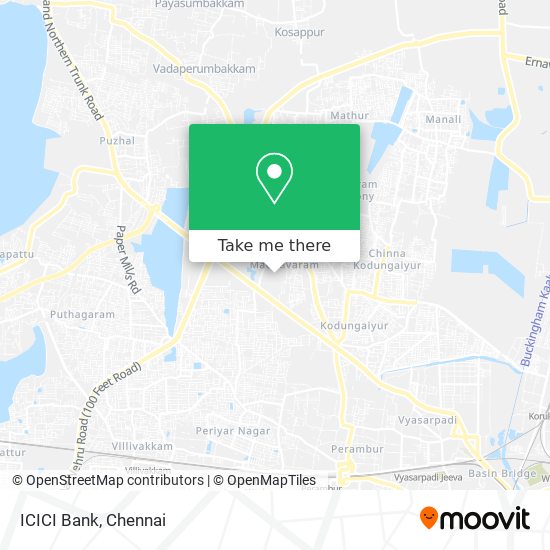 ICICI Bank map