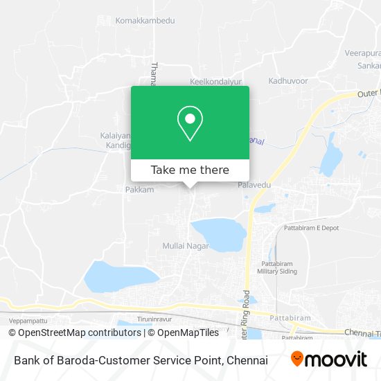 Bank of Baroda-Customer Service Point map