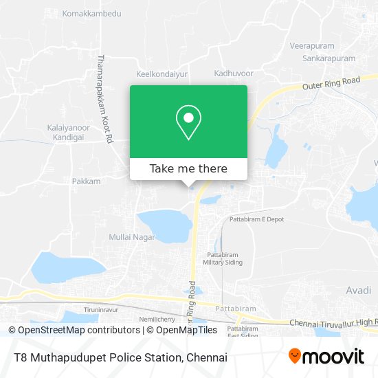 T8 Muthapudupet Police Station map