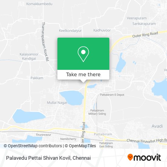 Palavedu Pettai Shivan Kovil map