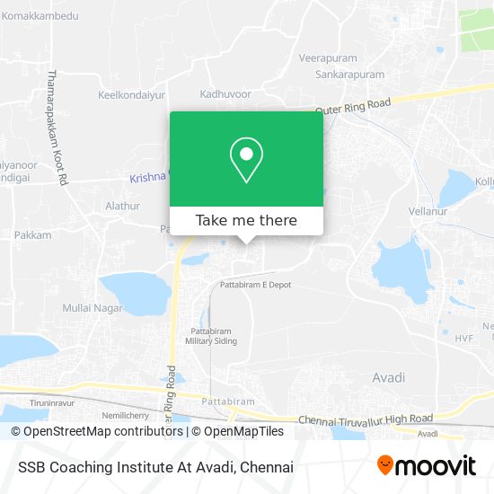 SSB Coaching Institute At Avadi map