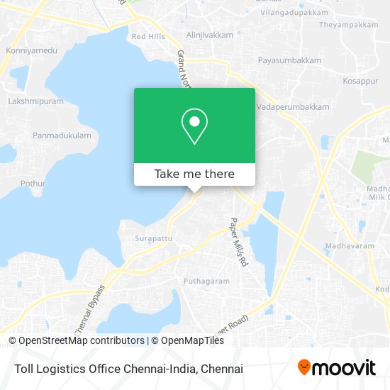 Toll Logistics Office Chennai-India map