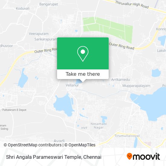 Shri Angala Parameswari Temple map