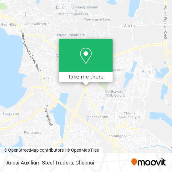 Annai Auxilium Steel Traders map