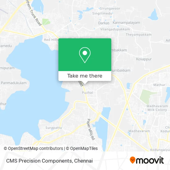 CMS Precision Components map