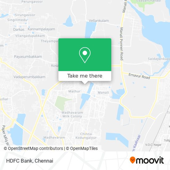 HDFC Bank map