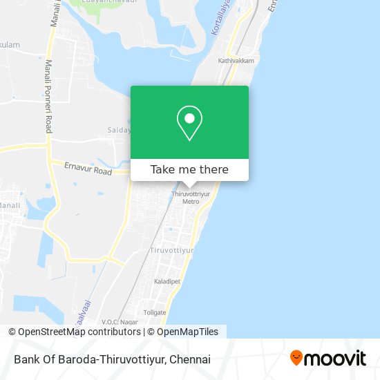 Bank Of Baroda-Thiruvottiyur map