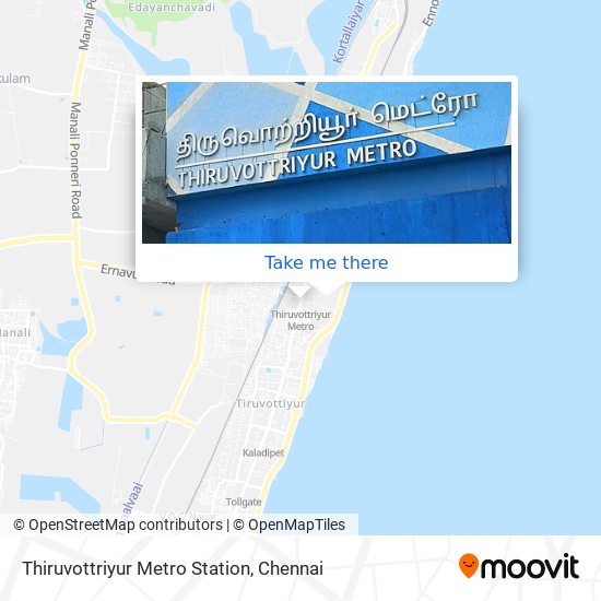 Thiruvottriyur Metro Station map
