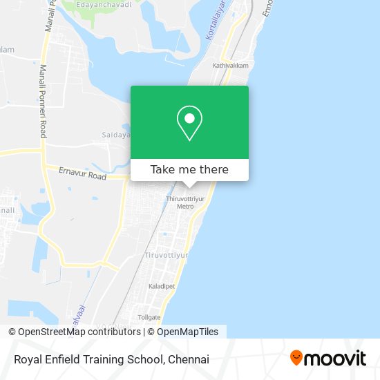Royal Enfield Training School map