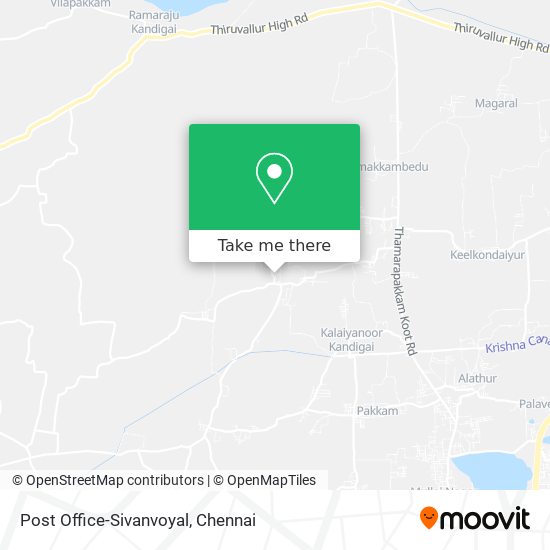 Post Office-Sivanvoyal map