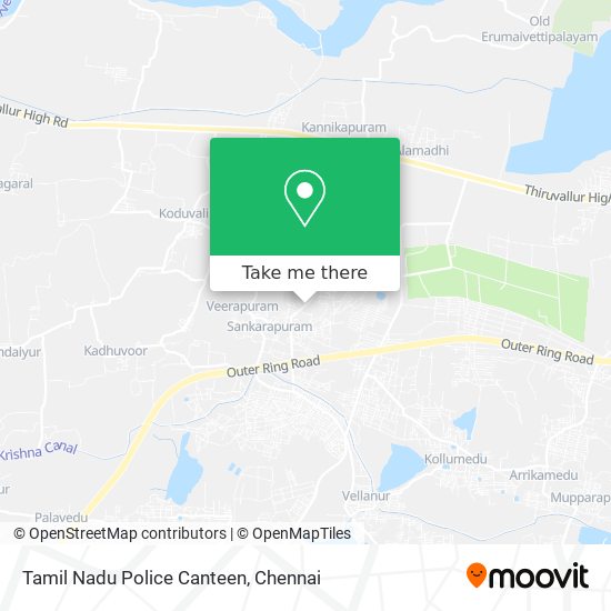 Tamil Nadu Police Canteen map