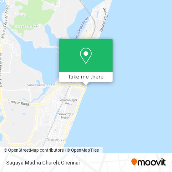 Sagaya Madha Church map