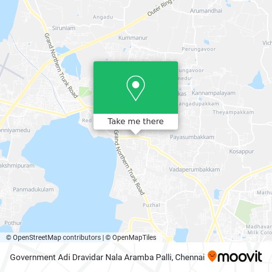 Government Adi Dravidar Nala Aramba Palli map