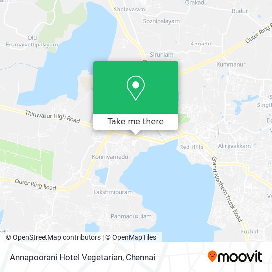 Annapoorani Hotel Vegetarian map