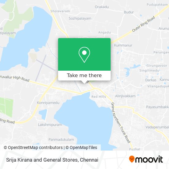 Srija Kirana and General Stores map