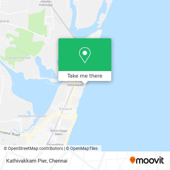 Kathivakkam Pier map