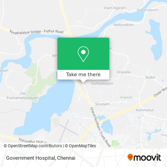 Government Hospital map