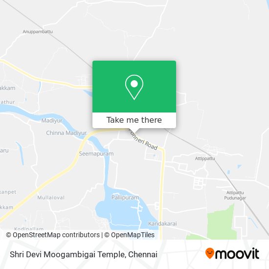 Shri Devi Moogambigai Temple map
