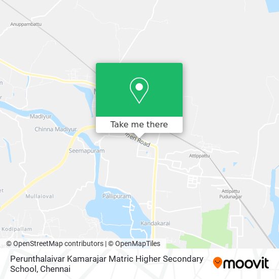 Perunthalaivar Kamarajar Matric Higher Secondary School map