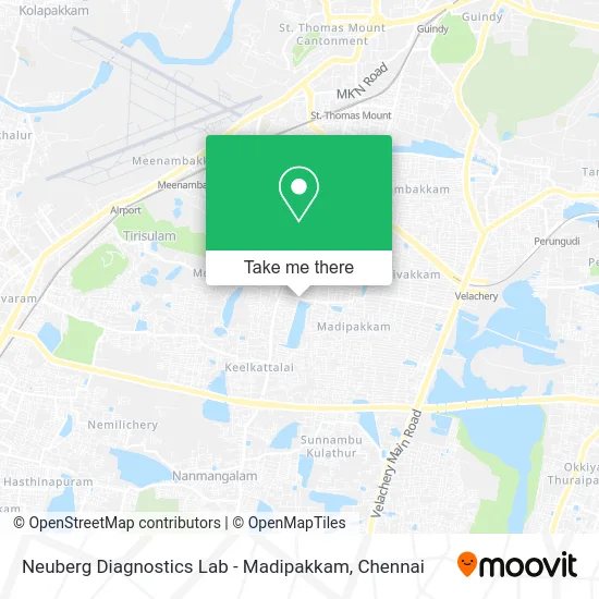 Neuberg Diagnostics Lab - Madipakkam map