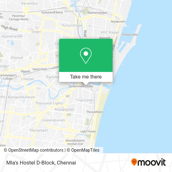 Mla's Hostel D-Block map