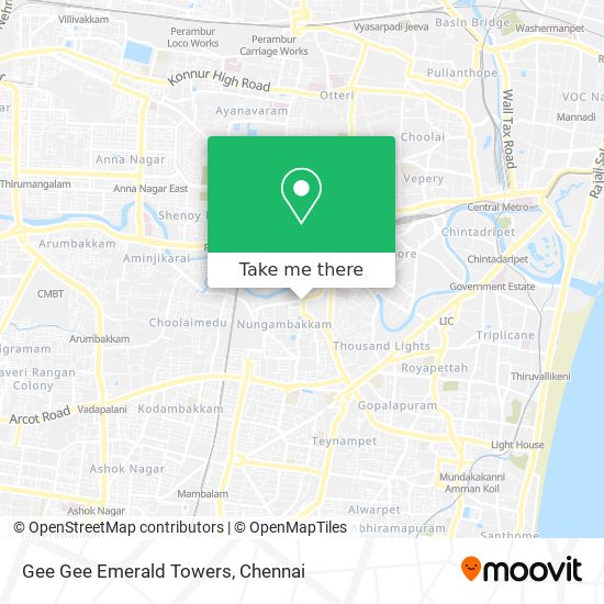Gee Gee Emerald Towers map