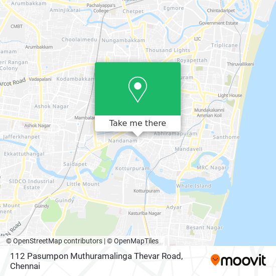 112 Pasumpon Muthuramalinga Thevar Road map