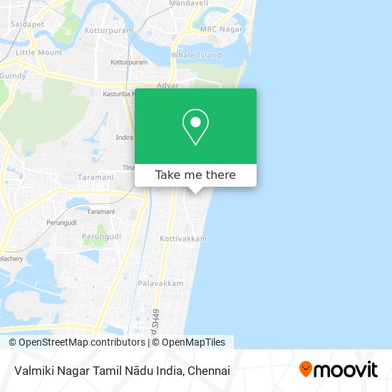 Valmiki Nagar Tamil Nādu India map