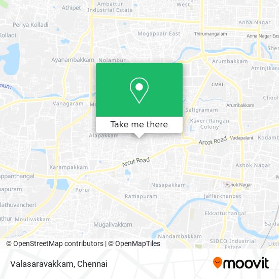 Valasaravakkam map