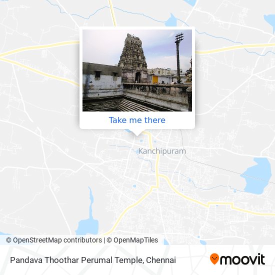 Pandava Thoothar Perumal Temple map