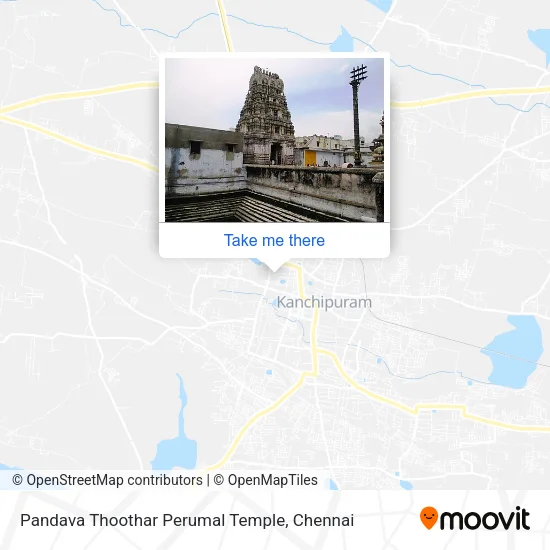 Pandava Thoothar Perumal Temple map