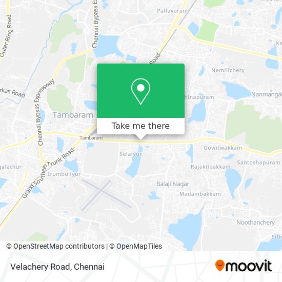 Velachery Road map