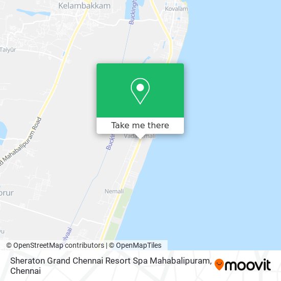 Sheraton Grand Chennai Resort Spa Mahabalipuram map