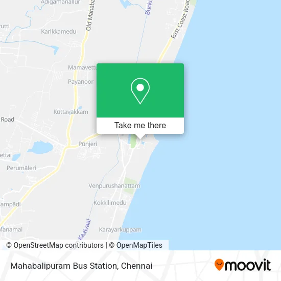 Mahabalipuram Bus Station map
