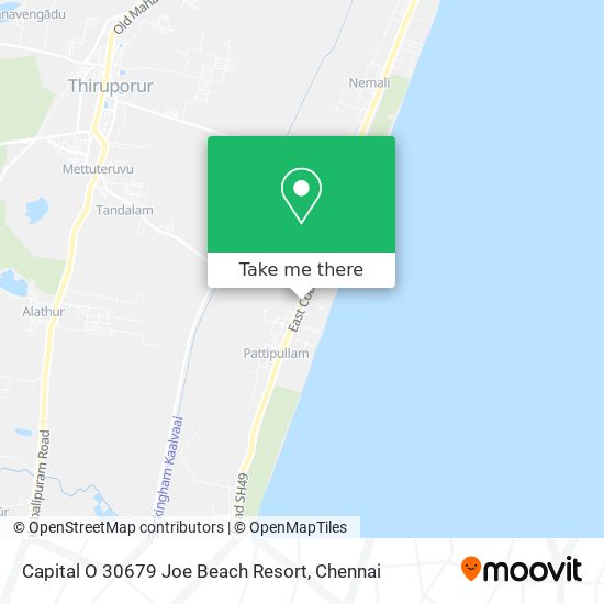 Capital O 30679 Joe Beach Resort map
