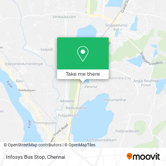Infosys Bus Stop map