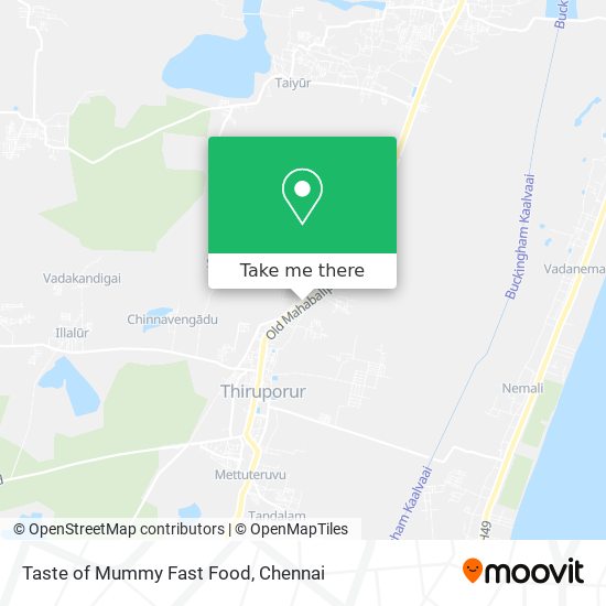 Taste of Mummy Fast Food map