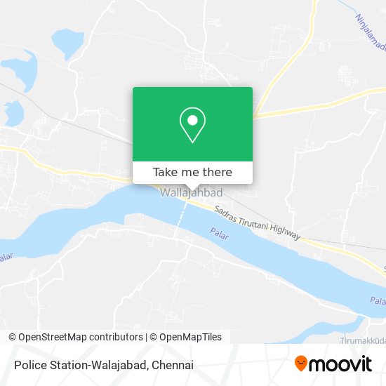 Police Station-Walajabad map