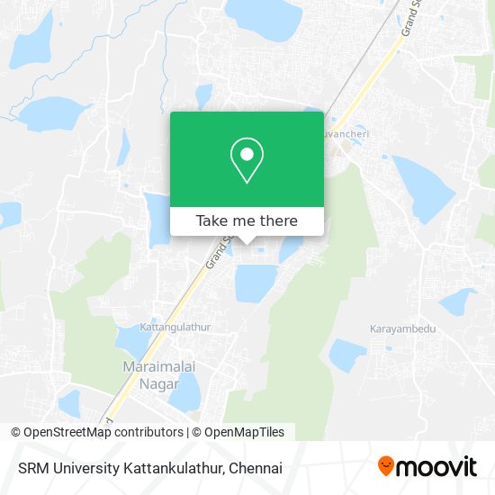 SRM University Kattankulathur map