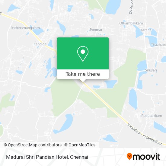 Madurai Shri Pandian Hotel map