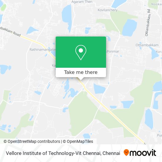 Vellore Institute of Technology-Vit Chennai map