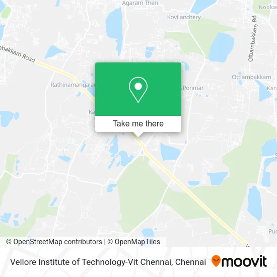 Vellore Institute of Technology-Vit Chennai map